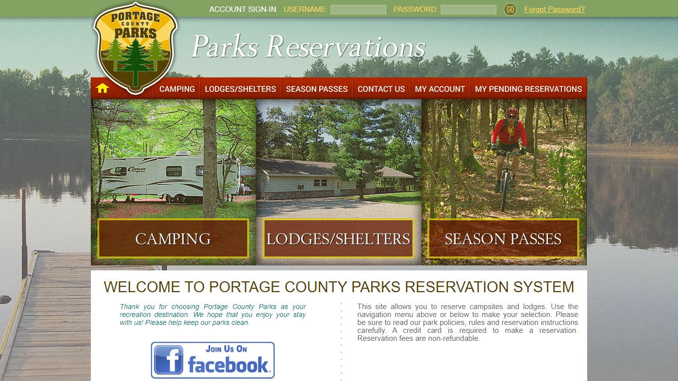 Portage County Parks Reservations